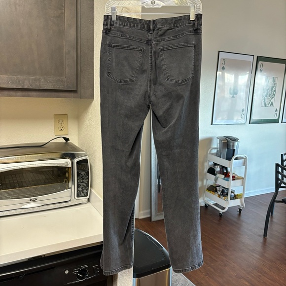 Talbots Simply Flattering 5 Pocket Black Washed Barely Boot Jeans Size 6 - Picture 5 of 7